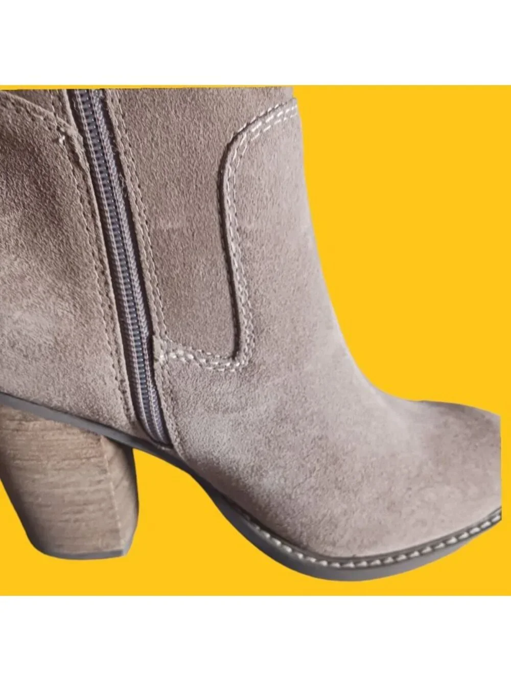 Kelsi Dagger Brooklyn Loganos Oil Cow Suede Over-The-Knee Boots Warn Grey 7M